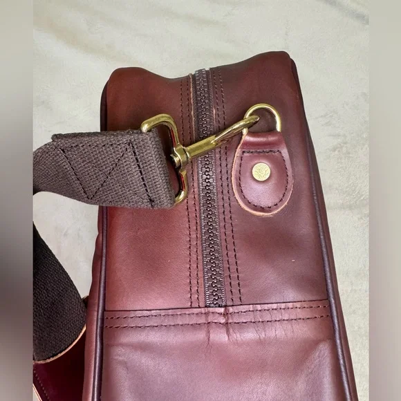 Duluth Pack Freelance Briefcase Black Leather Bag Business Everyday Travel - Picture 6 of 12